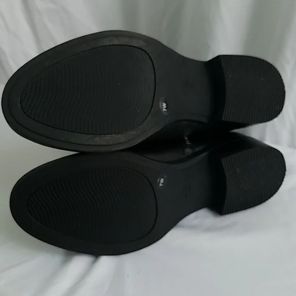 Easy Spirit Sleigh Tall Leather Black Boots Size 7W - Picture 7 of 11